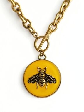 Gucci - Repurposed Bee Charm Necklace